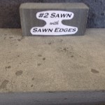 Sawn with sawn edges