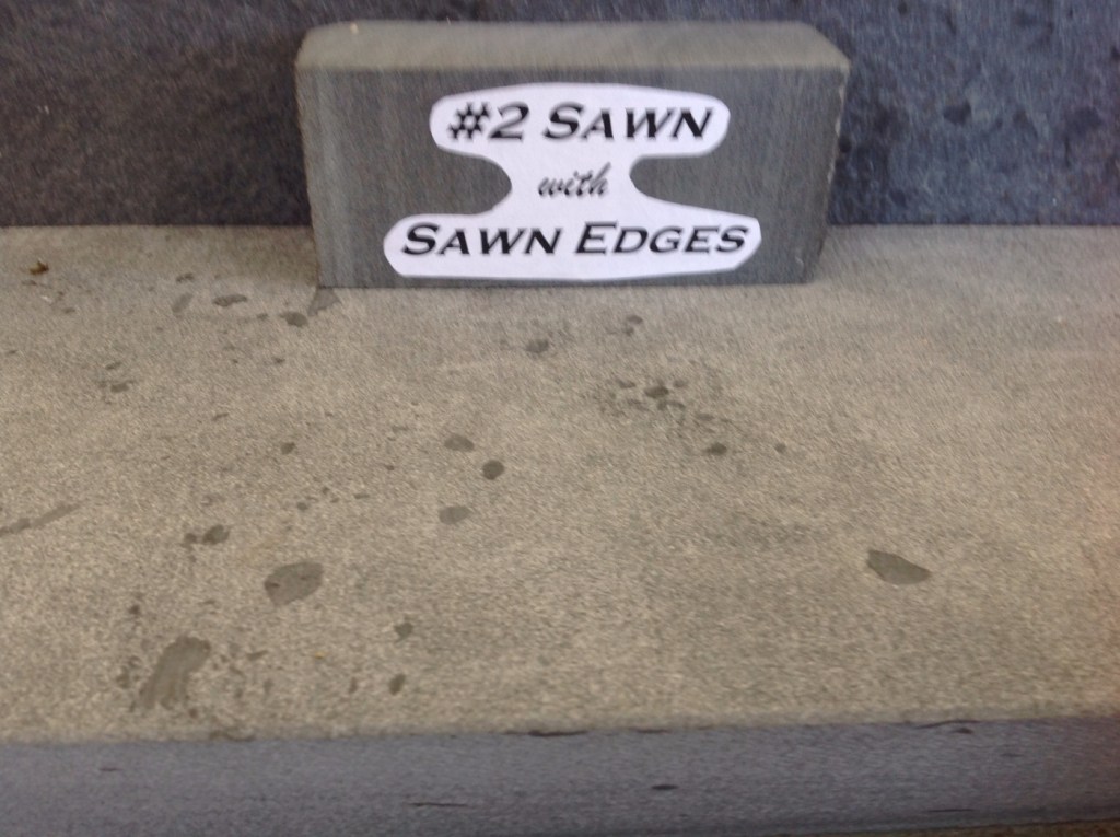 Sawn with sawn edges